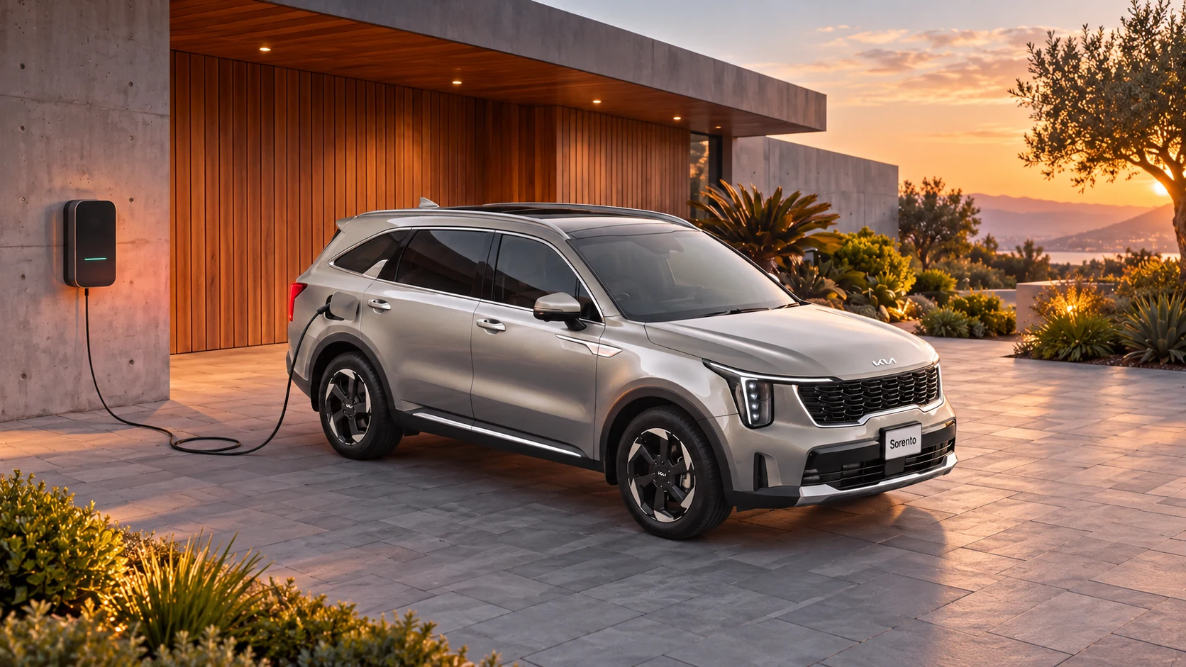 Kia Sorento PHEV charging at home